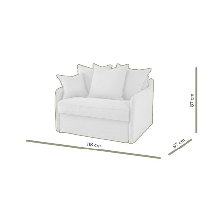 AUGUSTE Loveseat convertible