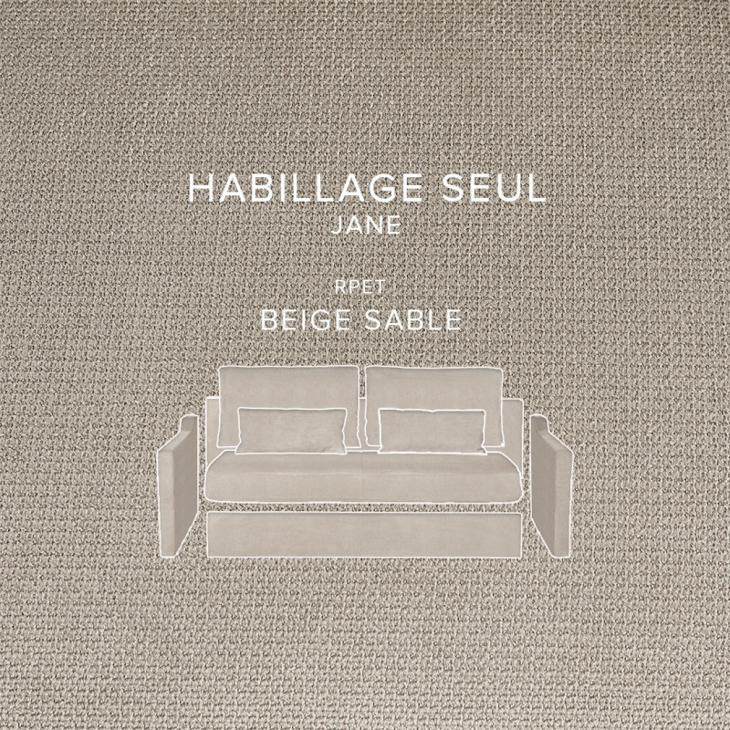 Habillage canapé convertible JANE 3 places